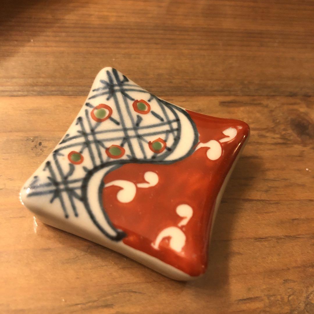 有田焼　箸置　林九郎作　古伊万里 林九郎 林九郎窯