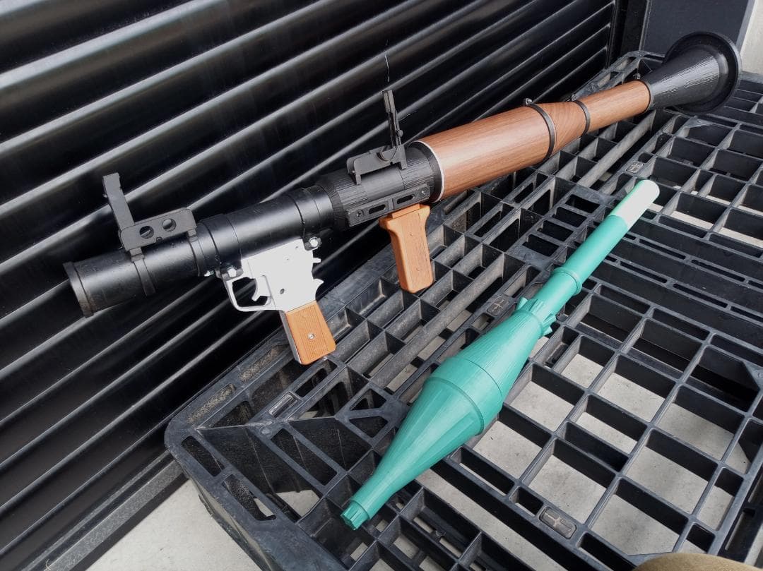 フルスクラッチ RPG-7 ロケットランチャー 3Dプリンター 成形 M