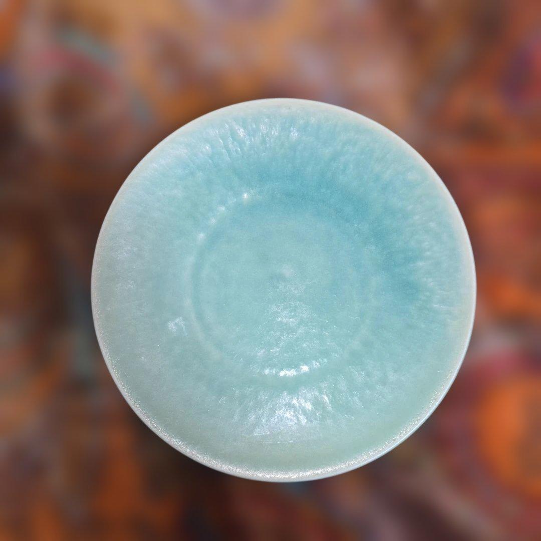 Jars 青緑色の陶器製皿セット