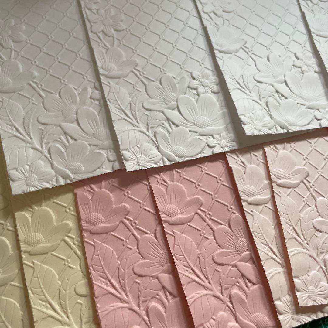 ダイカット素材 エンボス加工 コラージュ おすそ分け アルバム ラッピング