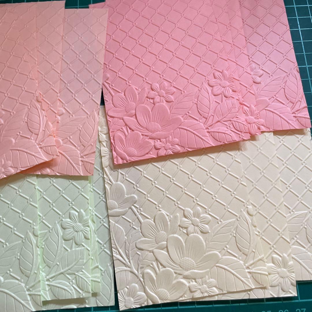 ダイカット素材 エンボス加工 コラージュ おすそ分け アルバム ラッピング