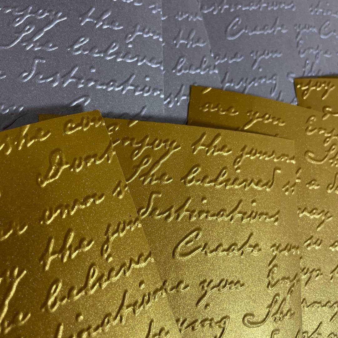 ダイカット素材 エンボス加工 コラージュ おすそ分け アルバム ラッピング