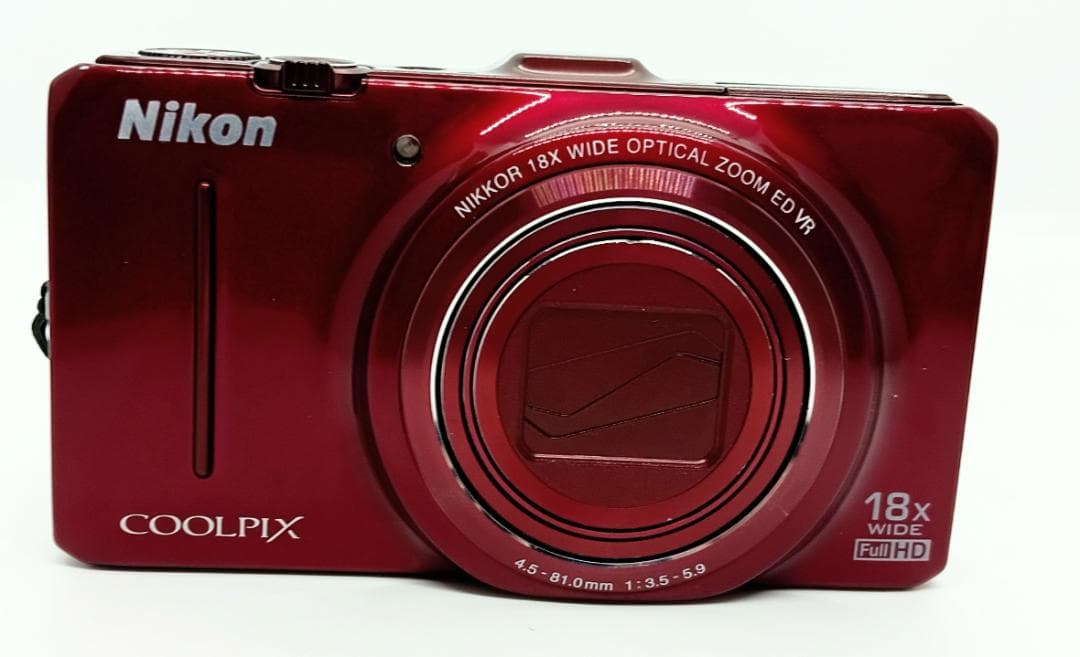 Nikon COOLPIX S9300 Red 16.0MP 充電器付き