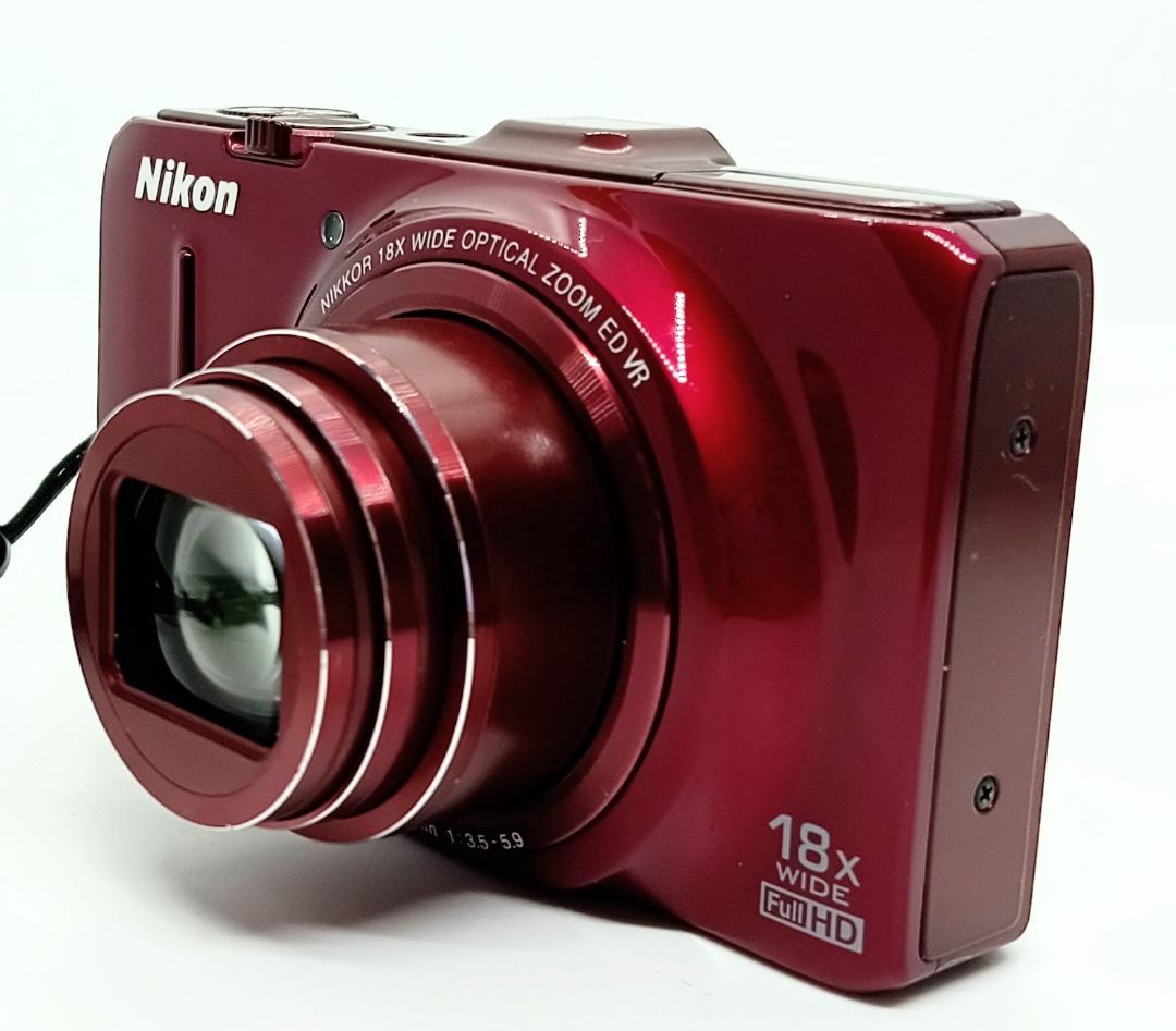 Nikon COOLPIX S9300 Red 16.0MP 充電器付き