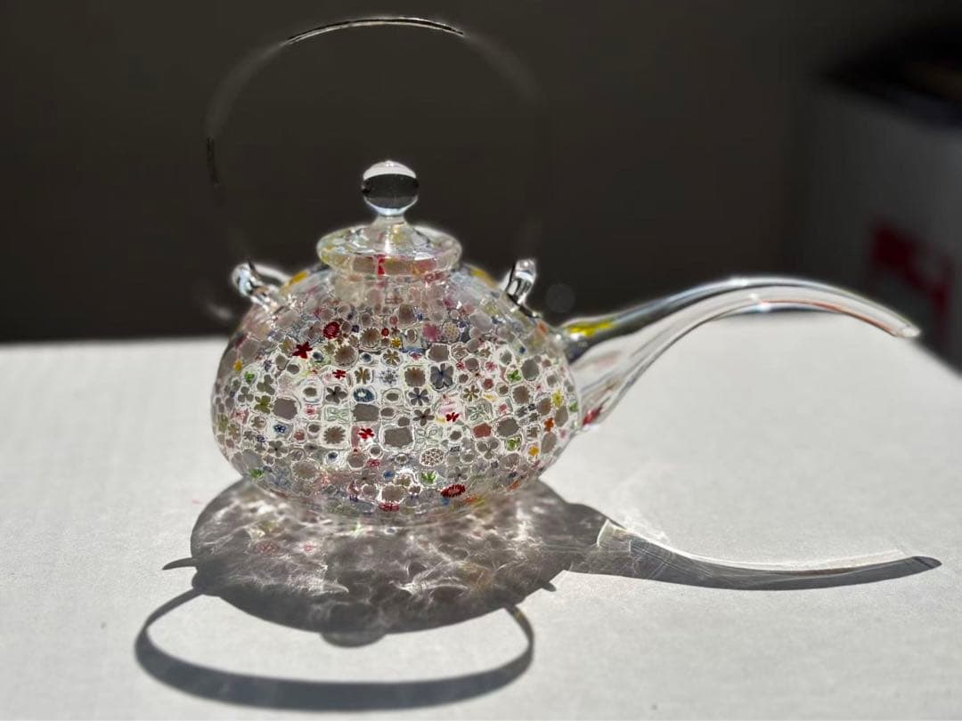 江波冨士子さん 『花の庭』　大きいちろり　専用箱付き 新品