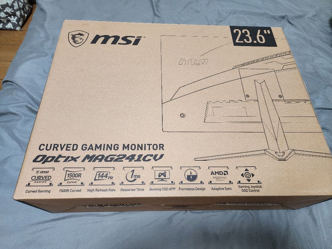 美品 湾曲ゲーミングモニター MSi OPTIX MAG241CV 24インチ