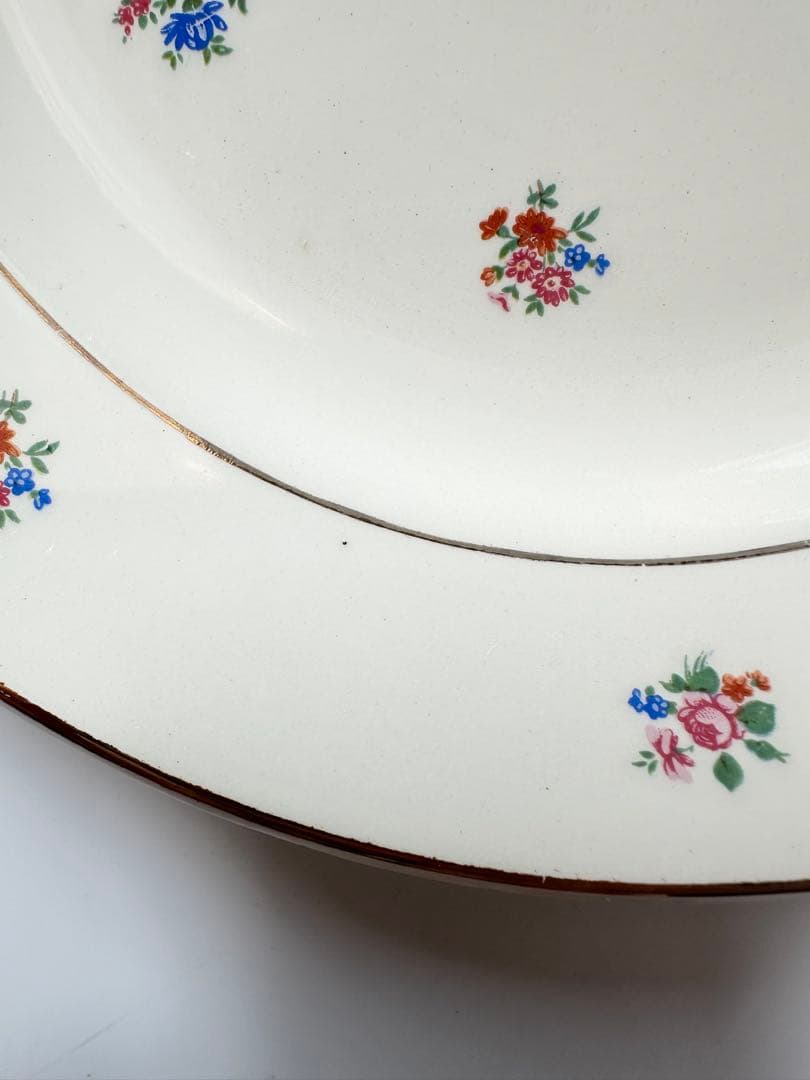 サルグミンヌ　sarreguemines 小花　フランス　アンティーク　皿