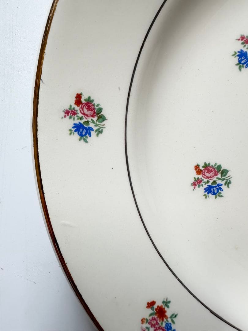 サルグミンヌ　sarreguemines 小花　フランス　アンティーク　皿