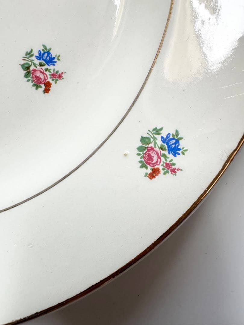 サルグミンヌ　sarreguemines 小花　フランス　アンティーク　皿