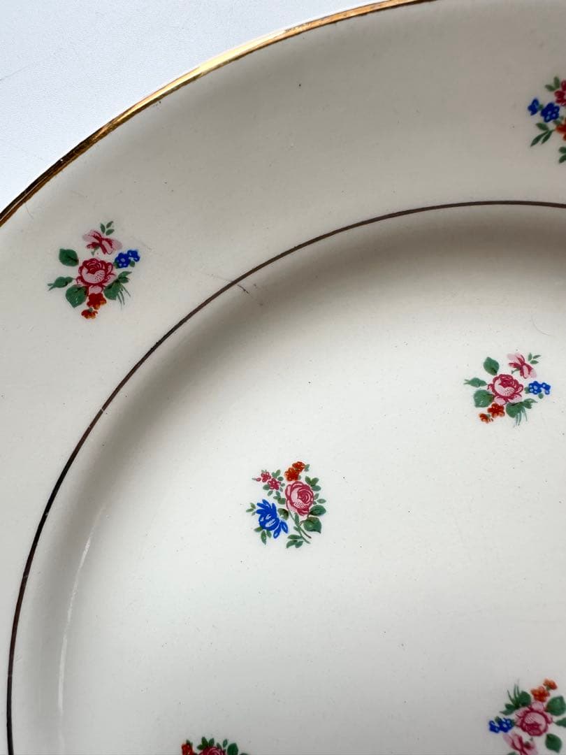 サルグミンヌ　sarreguemines 小花　フランス　アンティーク　皿