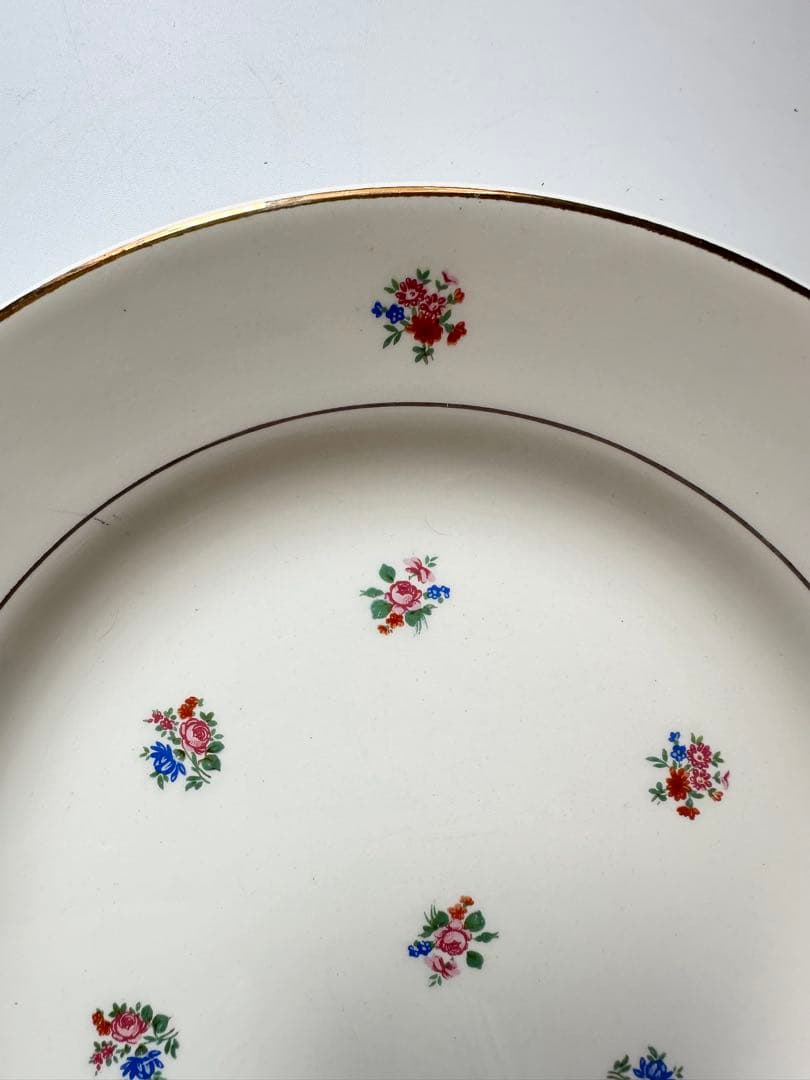 サルグミンヌ　sarreguemines 小花　フランス　アンティーク　皿