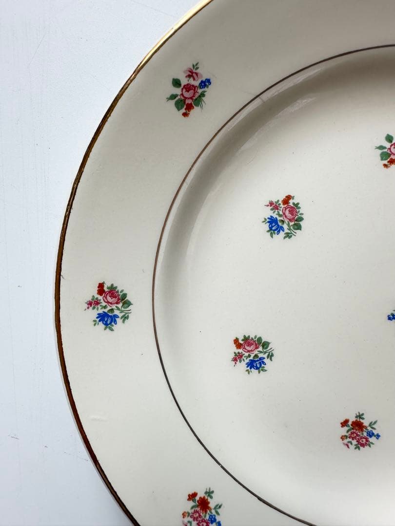 サルグミンヌ　sarreguemines 小花　フランス　アンティーク　皿