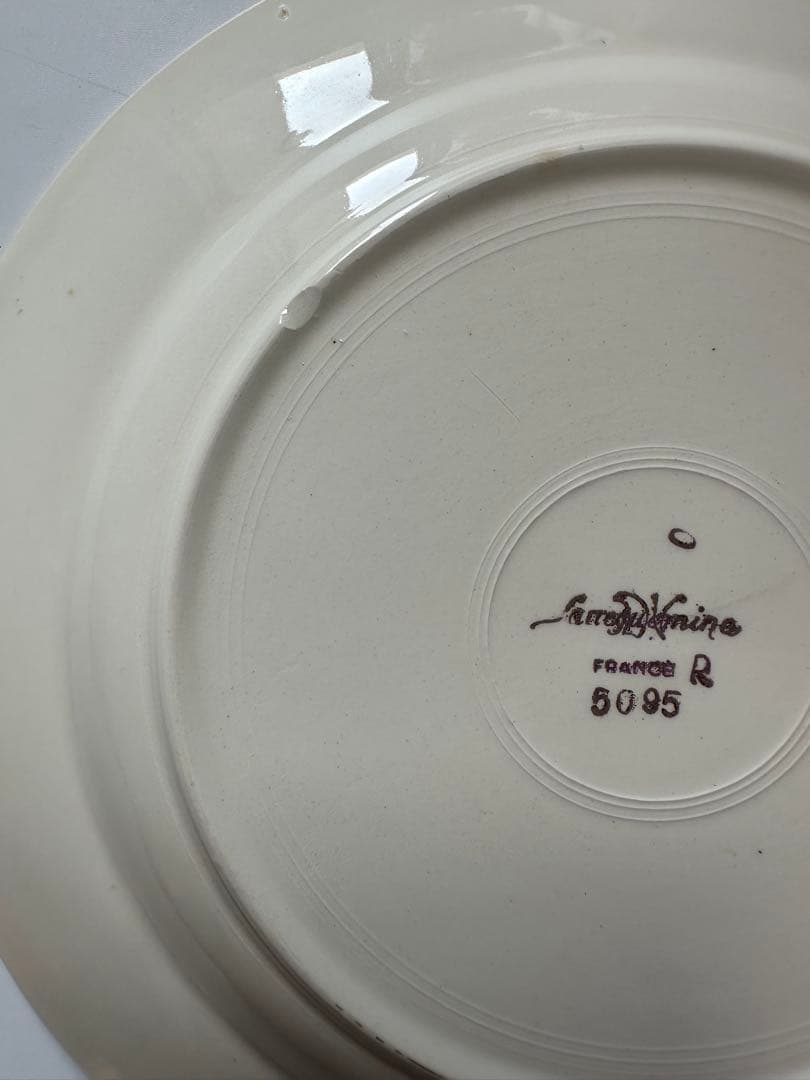 サルグミンヌ　sarreguemines 小花　フランス　アンティーク　皿