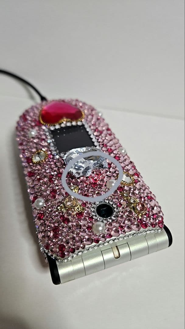 【ハート③】デコ電/平成レトロ/ガラケー/ギャル/GAL/キティ/凸電