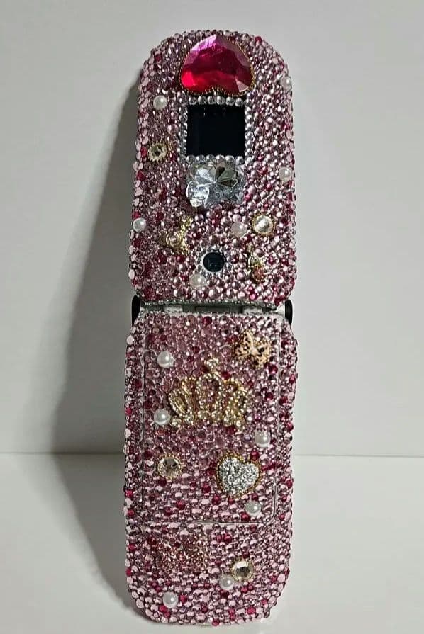 【ハート③】デコ電/平成レトロ/ガラケー/ギャル/GAL/キティ/凸電