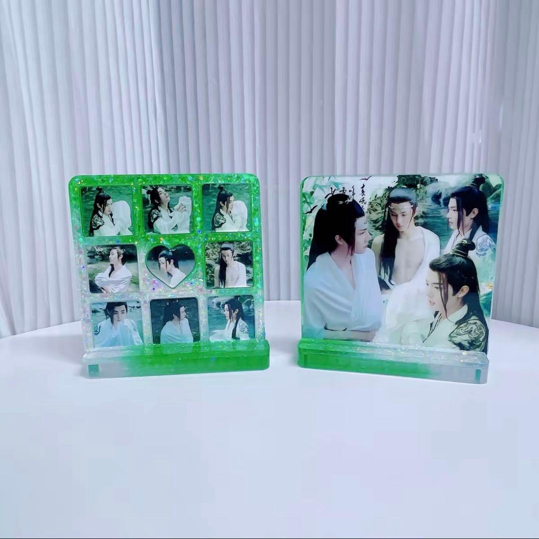 王一博 肖戦 2番スタジオ　新両面レジン九宫格玄関置物2点セット❣️確認用0305