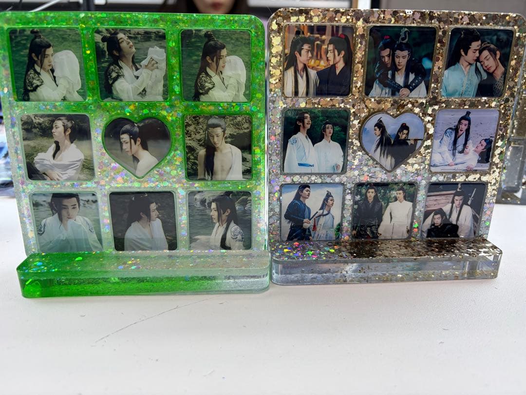 王一博 肖戦 2番スタジオ　新両面レジン九宫格玄関置物2点セット❣️確認用0305