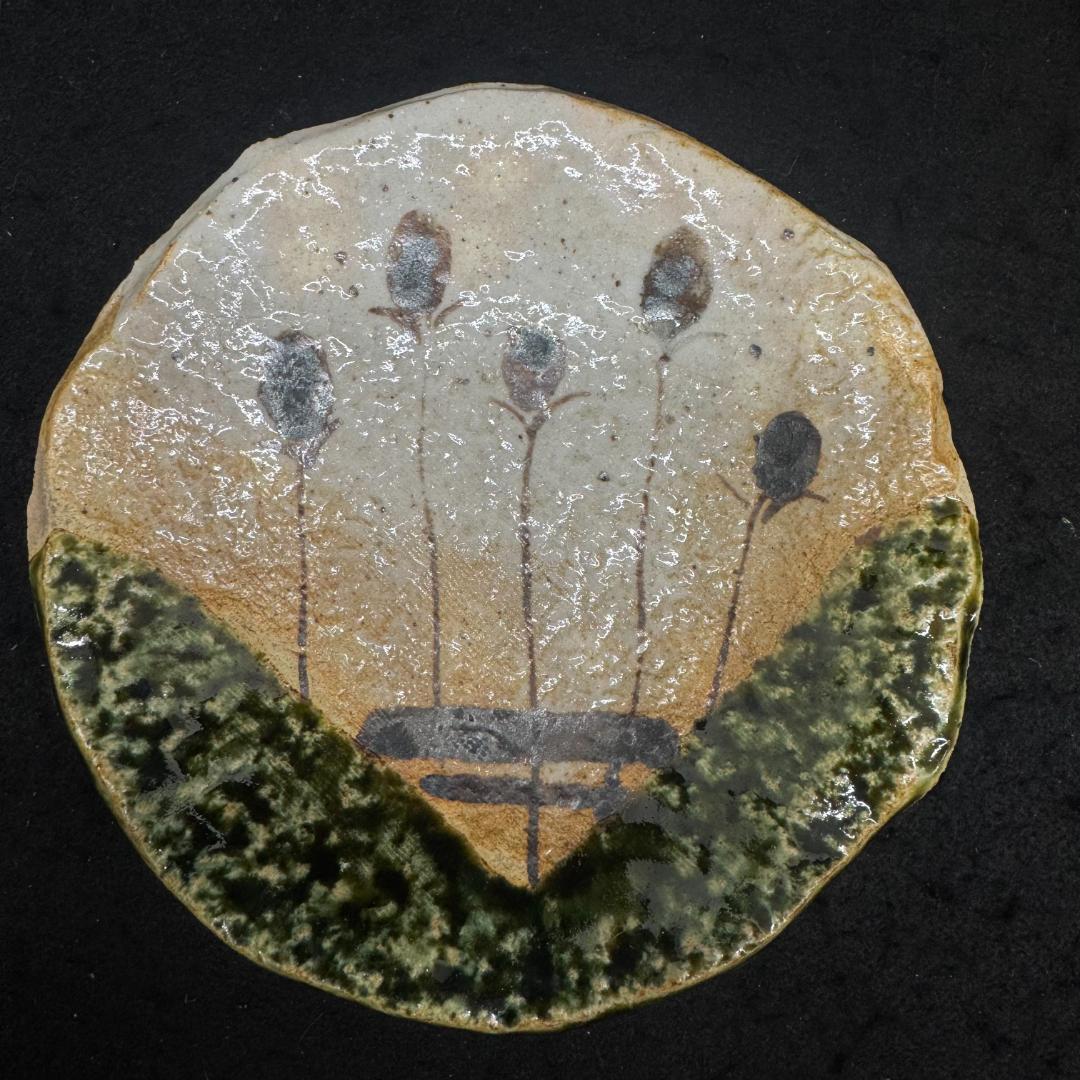 佐藤和次 早蕨窯 織部 皿　五枚