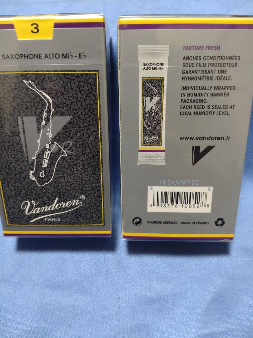 ree Vandoren アルトサックスリード V12 3番　2箱