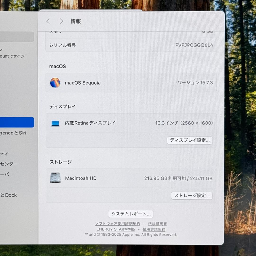 MacBook本体 P115 MacBook Air M1 13inch 8GB 256GB