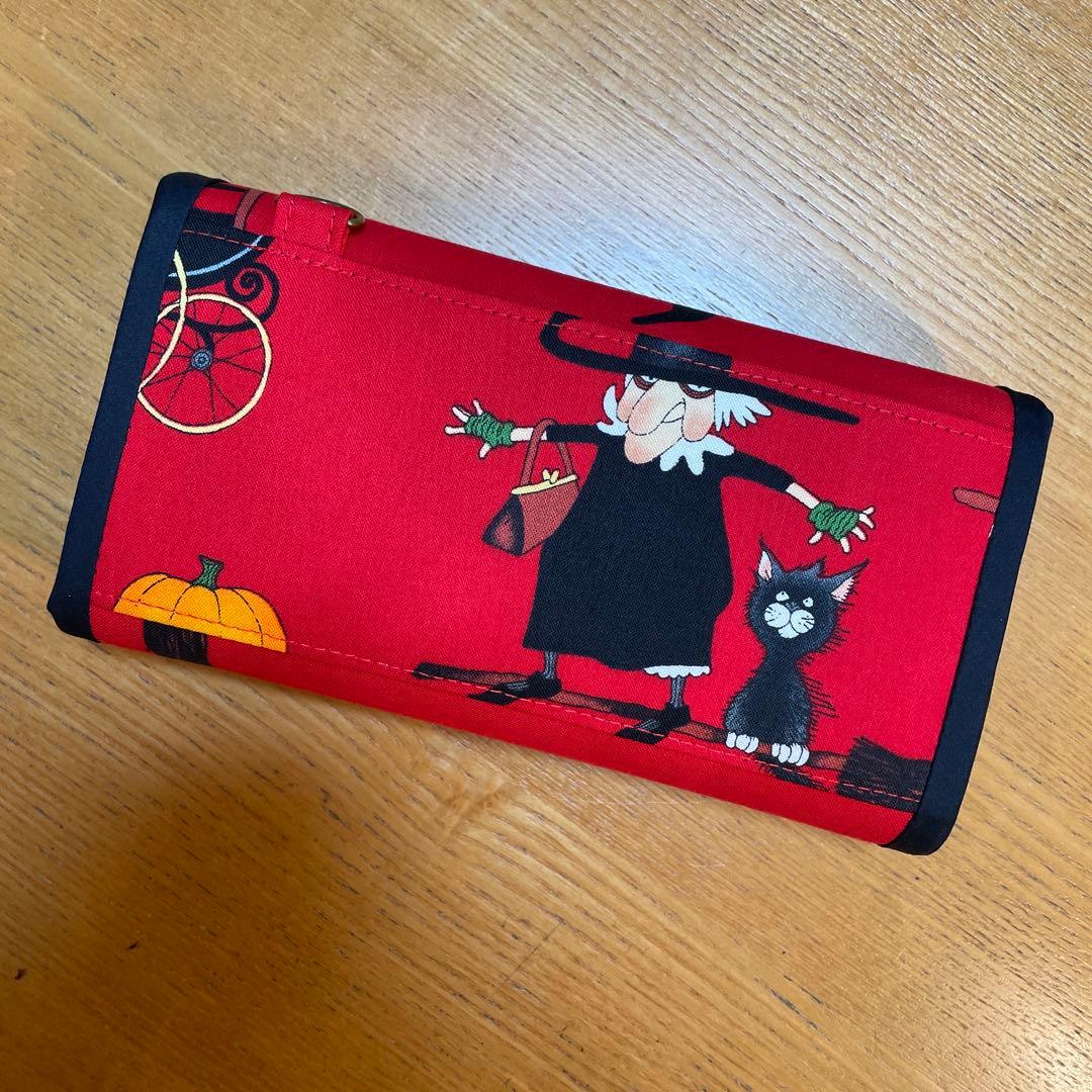 長財布　やりくり財布　ハンドメイド　レア生地