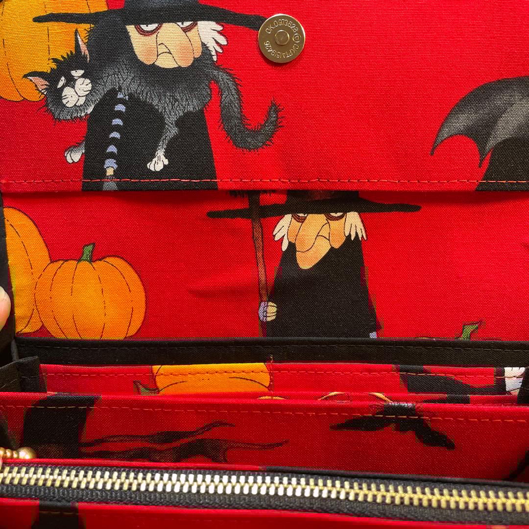 長財布　やりくり財布　ハンドメイド　レア生地