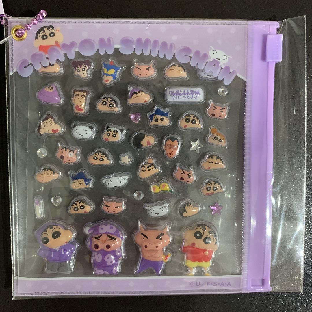 クレヨンしんちゃん　デコぱーつシール　全6点