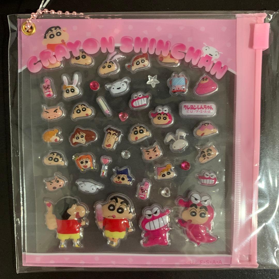 クレヨンしんちゃん　デコぱーつシール　全6点