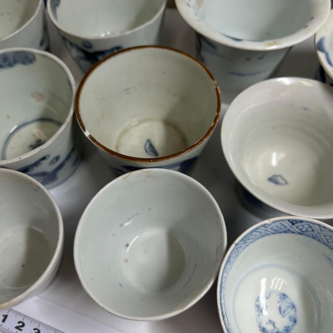 古伊万里　そば猪口色々　東Y8-0323⑦