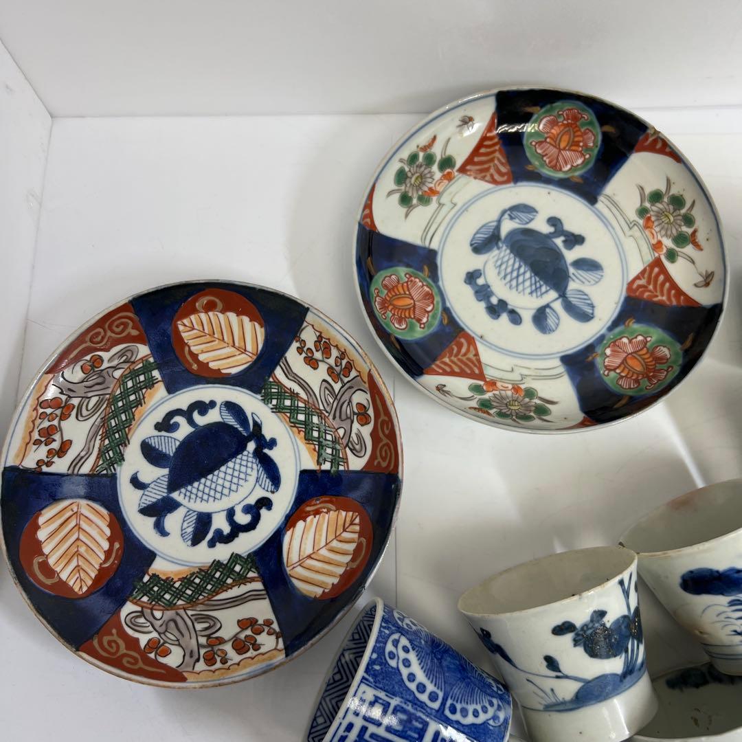 古伊万里　そば猪口色々　東Y8-0323⑦