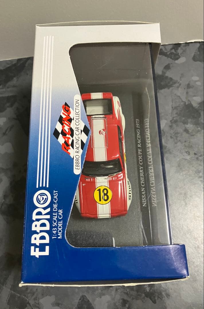 エブロ　レーシングカーコレクション　1/43 日産チェリークーペTSレーシング