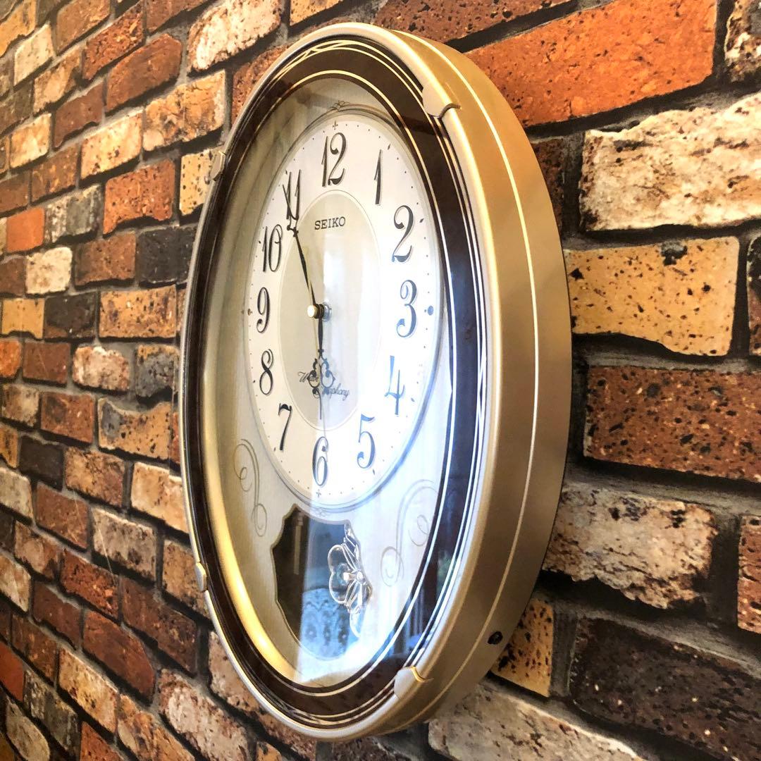 美品SEIKO WaveSymphony 電波掛時計 AM259B 置き配☑️許可