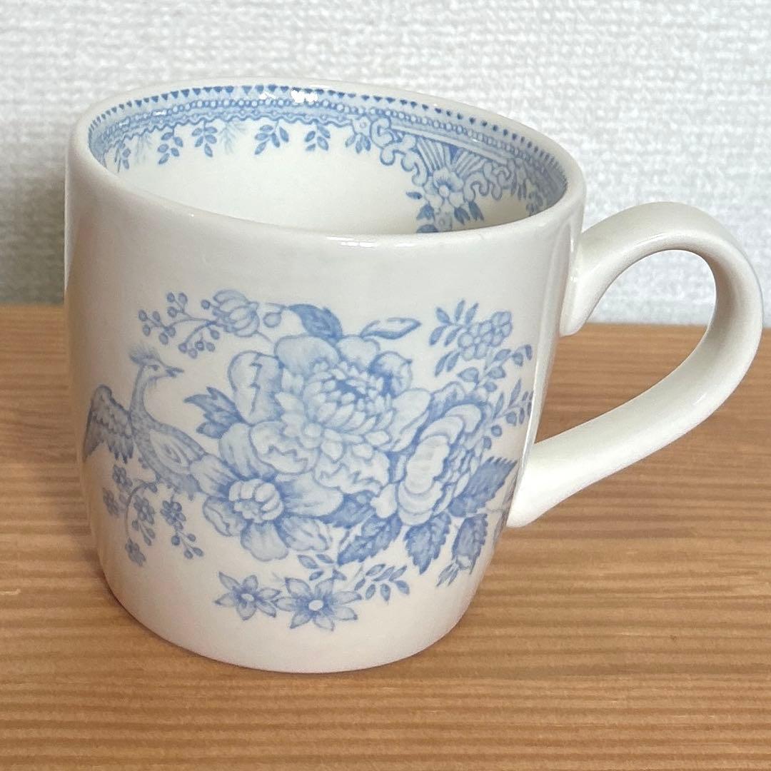 《バーレイ》ブルーアジアティックフェザンツ オズボーンマグカップ & プレート