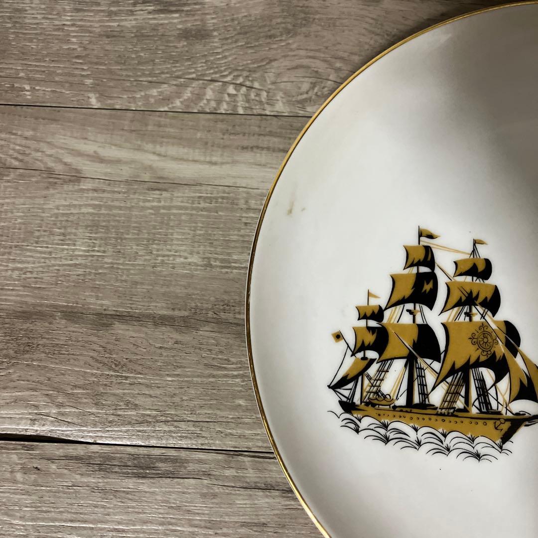 べ【希少】Sango 三郷陶器 プレート 2枚セット 航海図デザイン