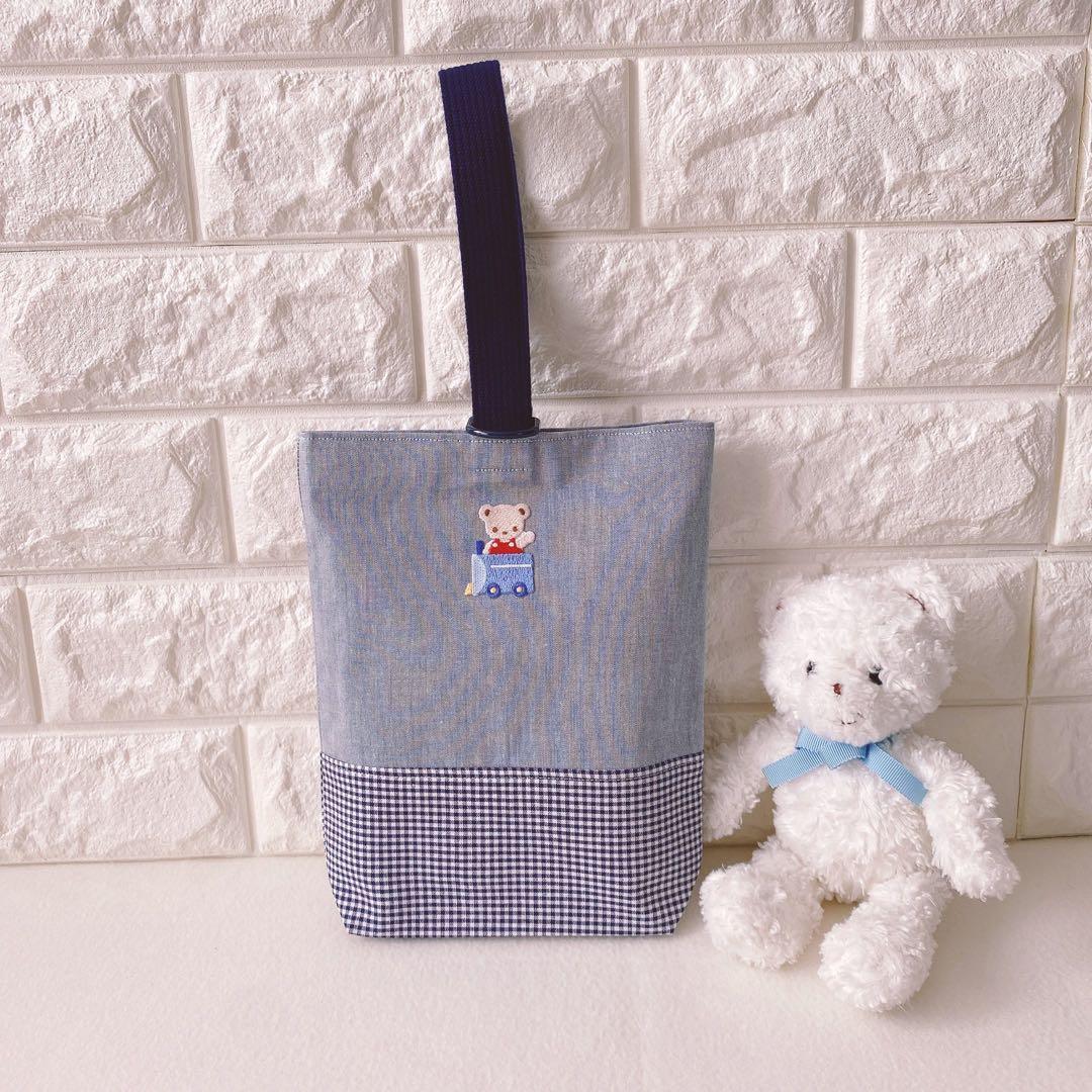 入園入学グッズオーダー受付❃︎ファミリアチェック レッスンバッグ コップ袋