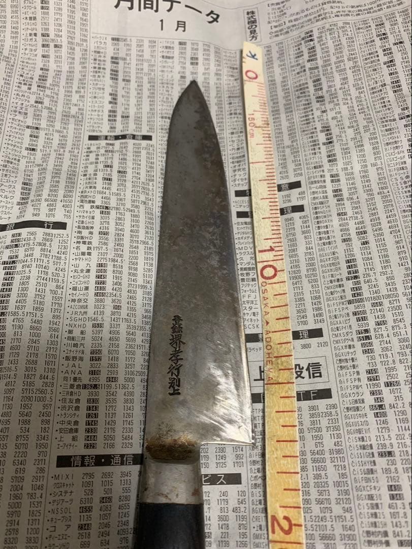 堺孝行 別上 三徳包丁 刃渡約18cm 本職用 TAKAYUKI 日本製