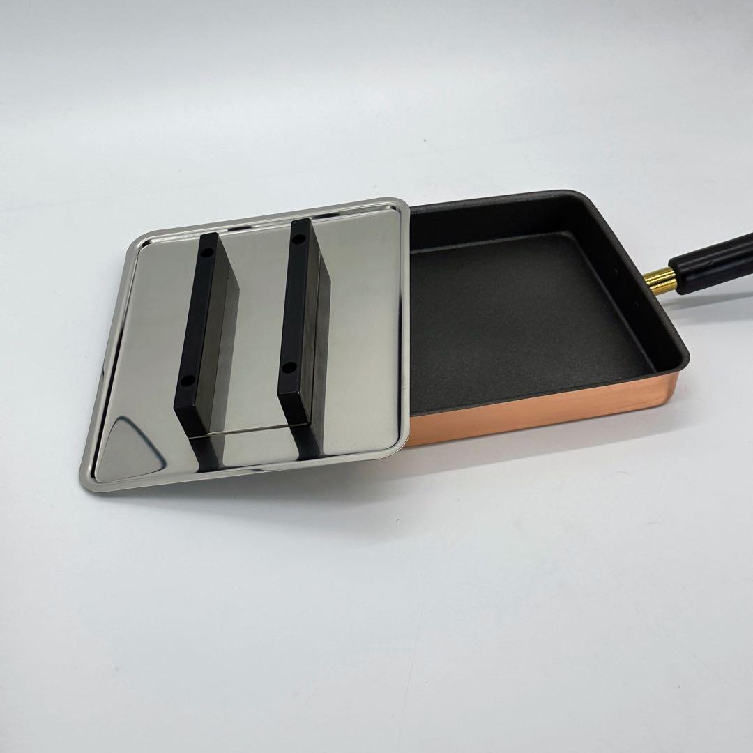 新品 COPPER100 銅製 玉子焼き器 RV-17 餃子器 卵焼きフライパン