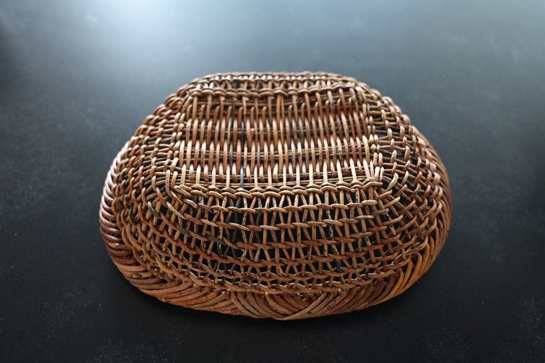 【中川原信一】あけび籠 パン籠 平籠