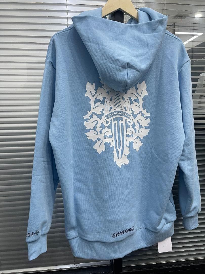 C H R O M E HEARTS ブルー パーカー S