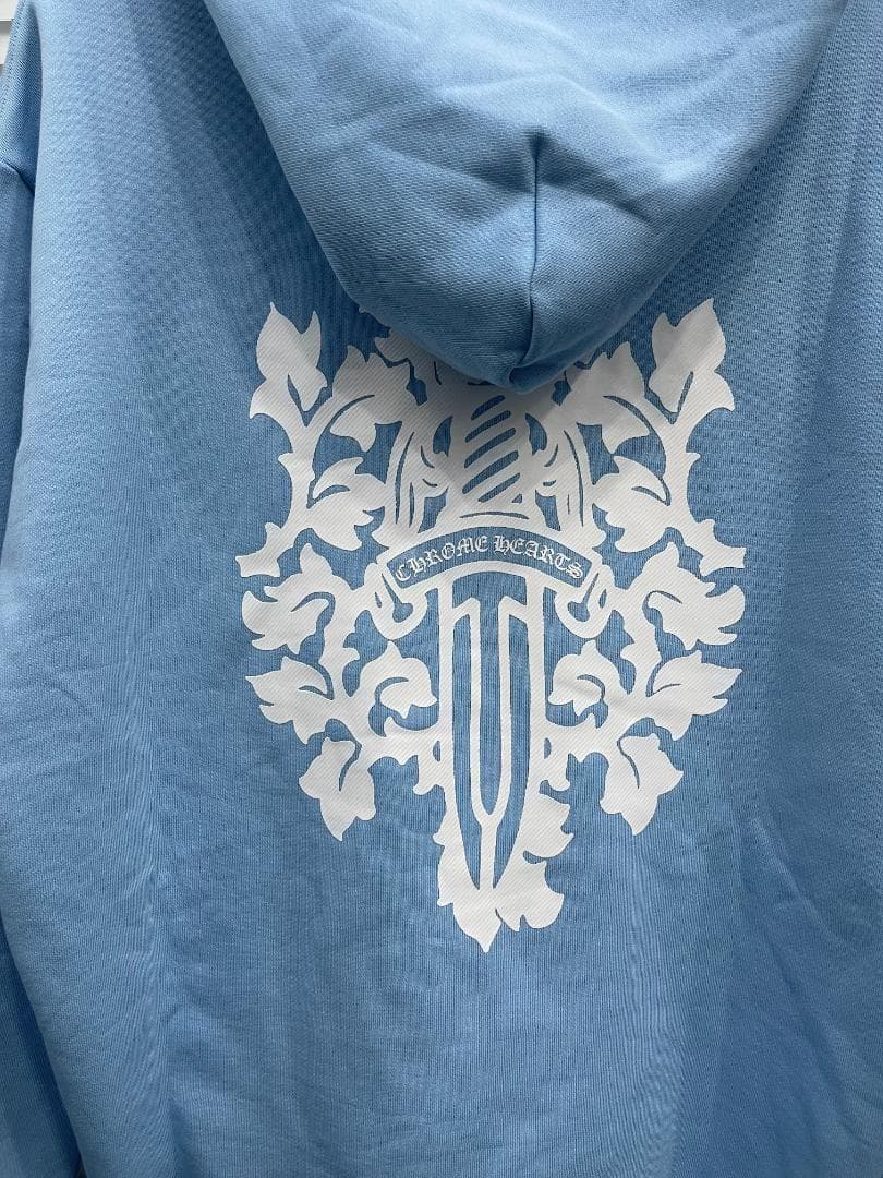 C H R O M E HEARTS ブルー パーカー S