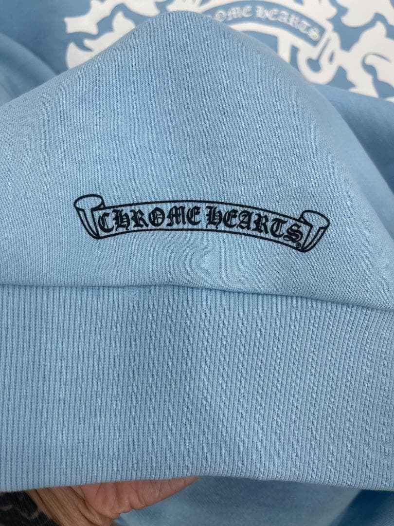 C H R O M E HEARTS ブルー パーカー S