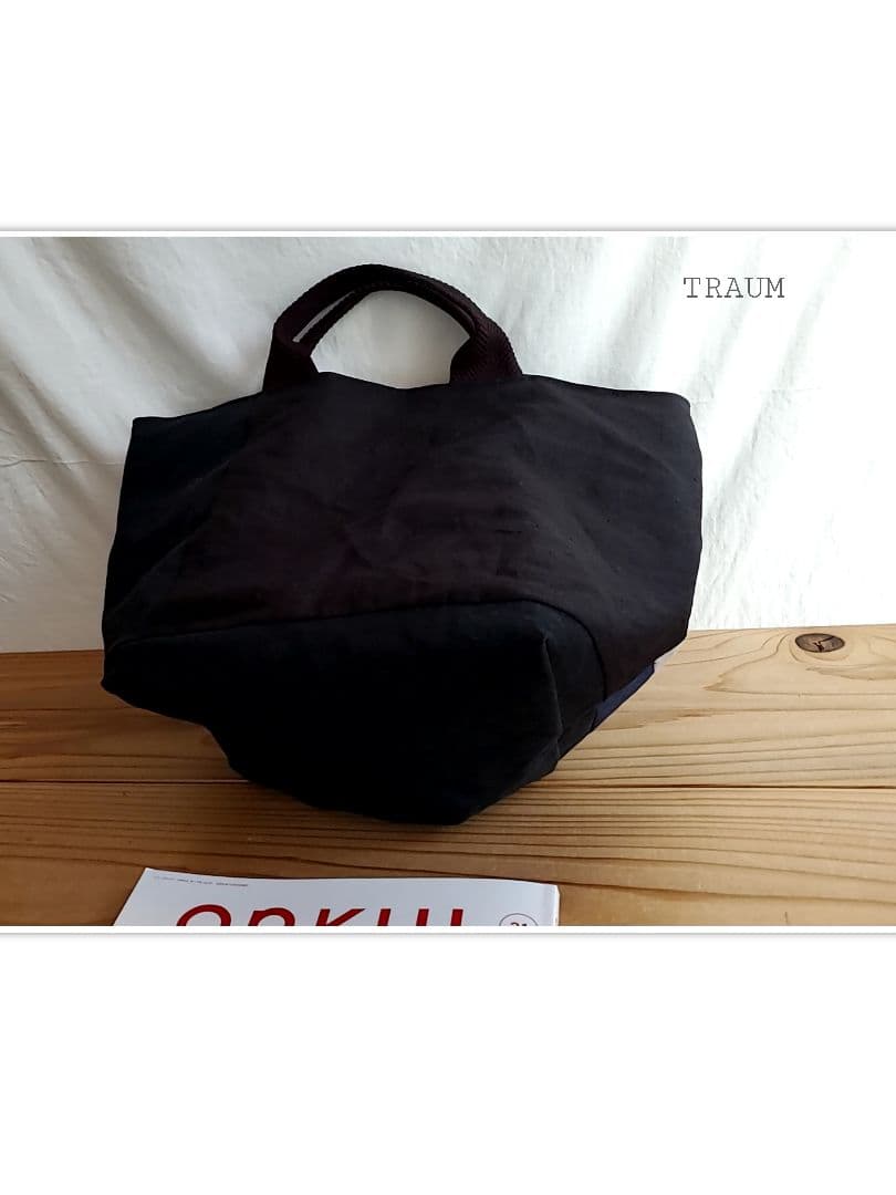 TRAUM□original-tote リネン100%&wash帆布8号