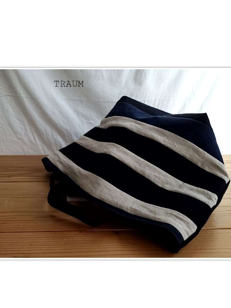TRAUM□original-tote リネン100%&wash帆布8号
