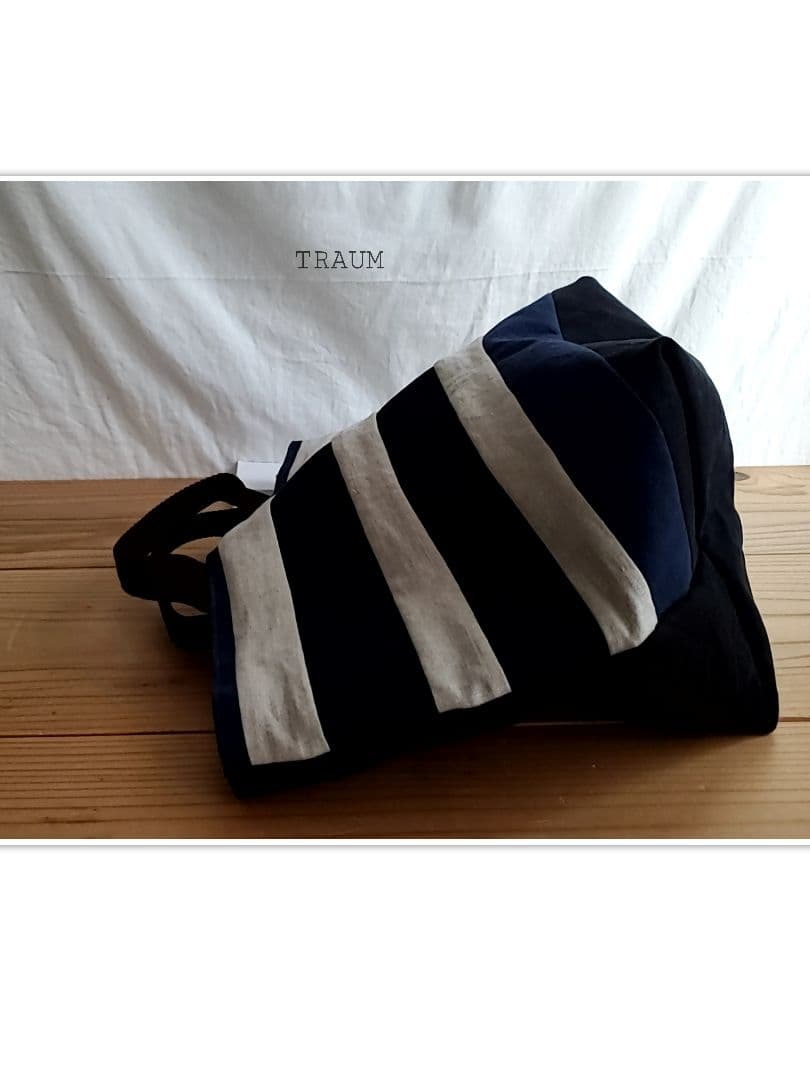 TRAUM□original-tote リネン100%&wash帆布8号