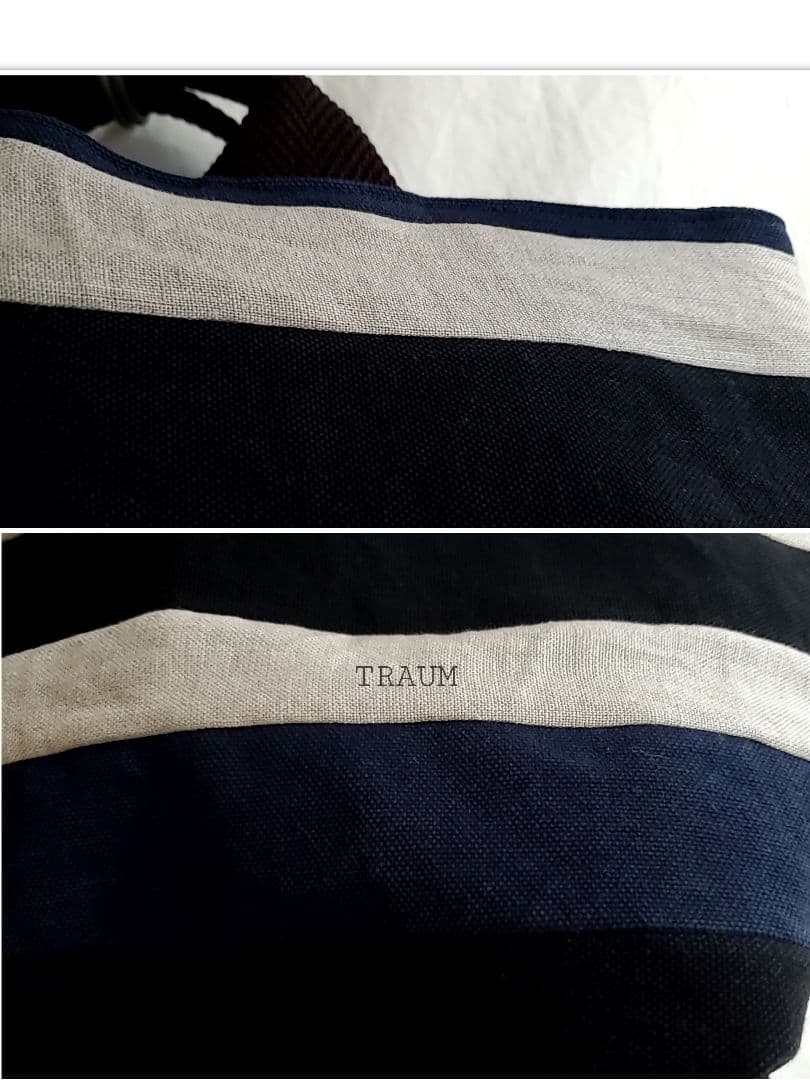 TRAUM□original-tote リネン100%&wash帆布8号