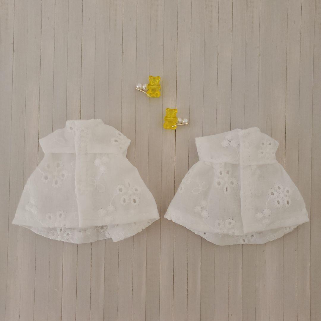 ミキちゃんマキちゃん 服&ヘアピン 4点set  ハンドメイド 　0000
