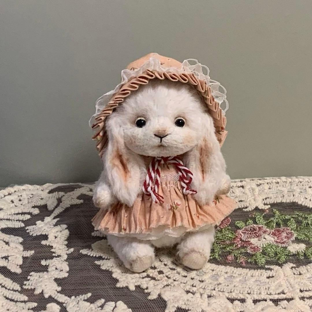 垂れ耳うさぎちゃん アーティストベア 海外作家様 ハンドメイド ぬいぐるみ
