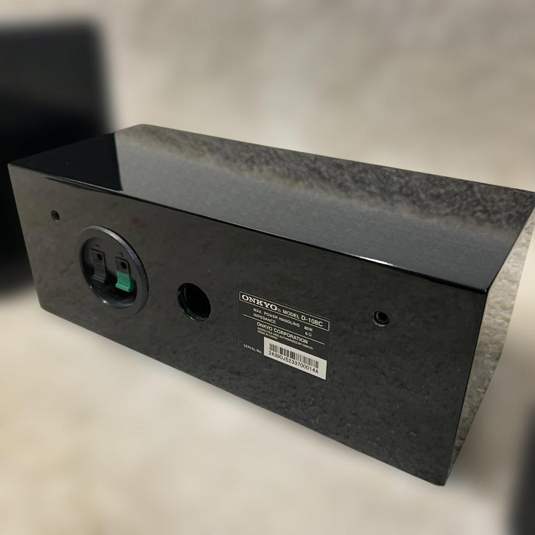 ONKYO センタースピーカー D-108C & サラウンド D-109M 黒★