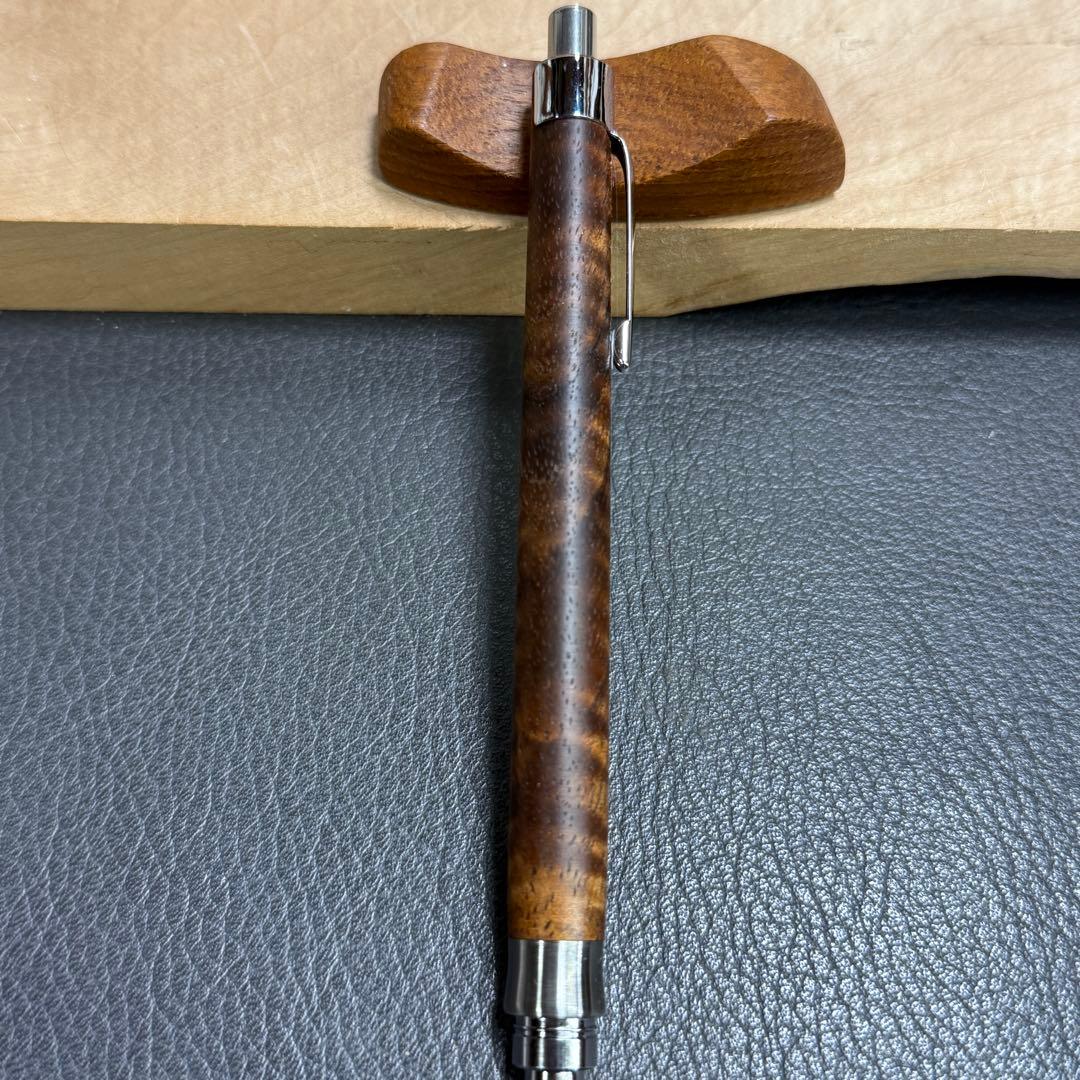 196ハワイアンコアカーリー　木製シャーペン　濃色　最強低重心R ステンレス