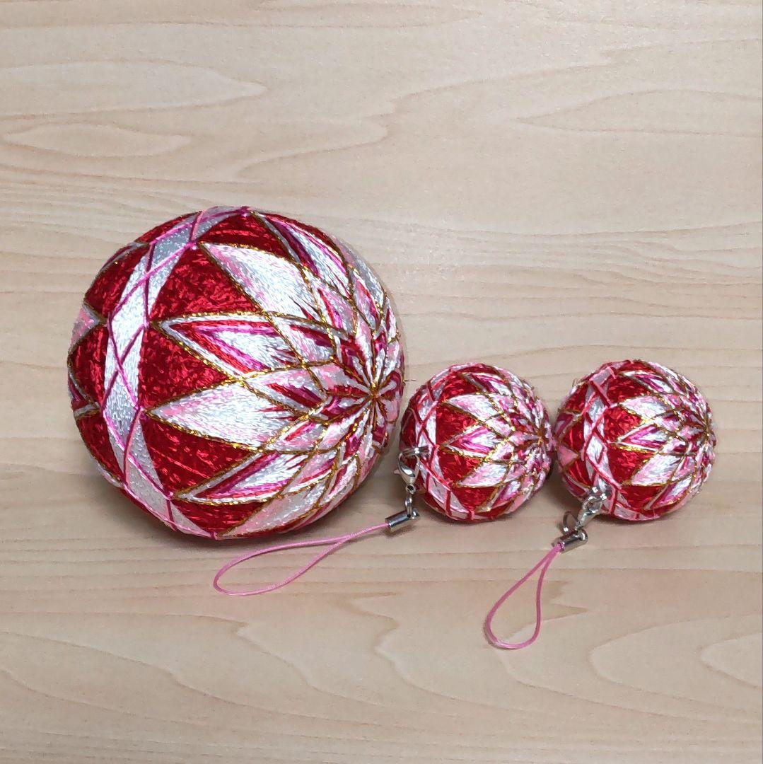 手まり8㎝4個,4.2㎝8個 リリィ